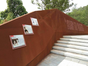 三乡镇耐候钢挡土墙